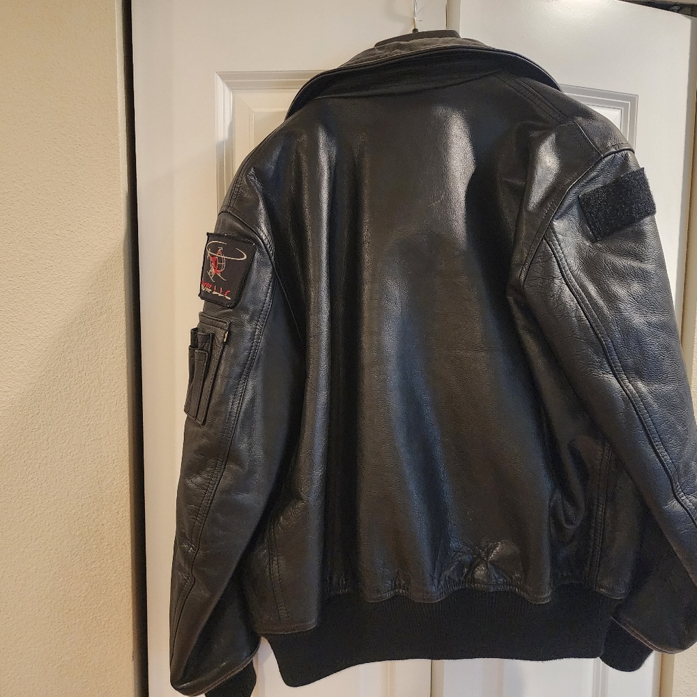 Aviation leather Jacket